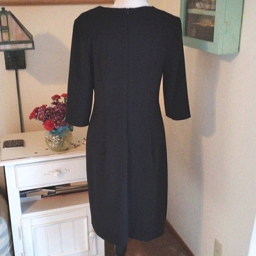 Connected Apparel Knit Color Block Dress - Picture 5 of 9